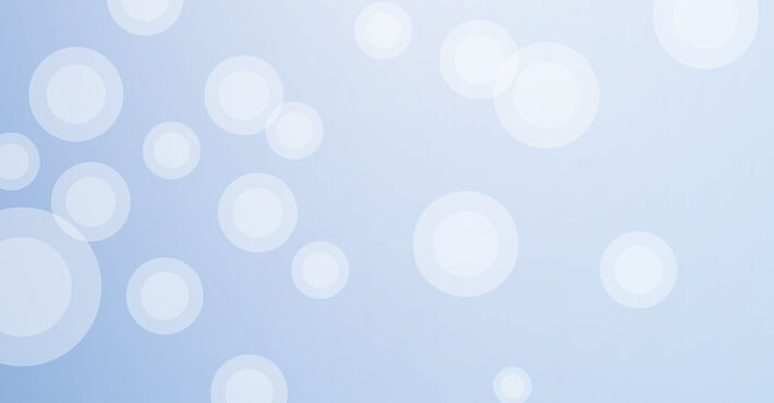 Regionalgrafik in hellblau mit halbtransparenten weißen Kreisen