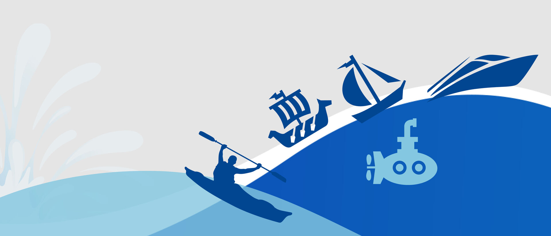 abstrakte Segelgrafik, PM Summit Veranstaltung für Young Professionals